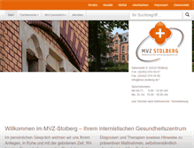 Tablet Screenshot of mvz-stolberg.de